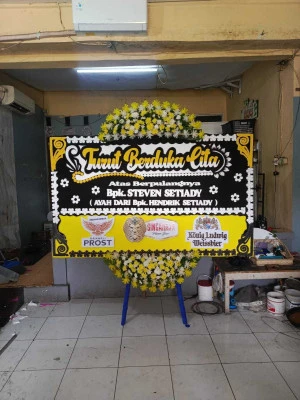 Papan Bunga di Sudirman