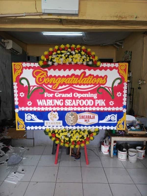 Papan Bunga di Sudirman