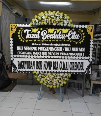 Papan Bunga di Sudirman