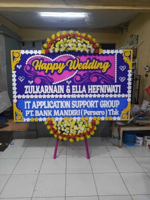 Papan Bunga di Sudirman